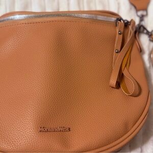 Montana West Brown Leather Crossbody Bag